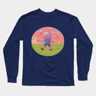 Chibi Finn -ADVENTURE TIME-  Version 2 Long Sleeve T-Shirt